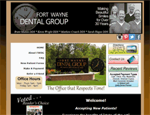 Tablet Screenshot of fortwaynedentalgroup.com